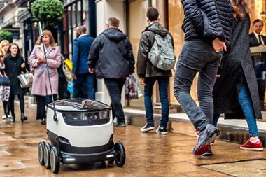 Tesco's robot on the streets of London