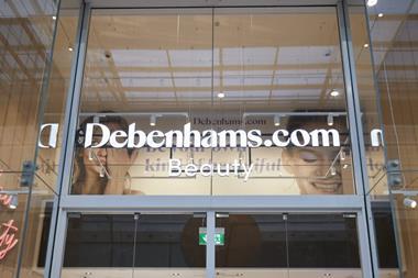 Debenhams Beauty store front