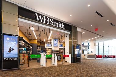 WHSmith store at airport
