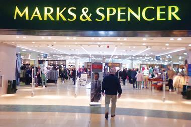 Marks & Spencer general merchandise sales hit by web launch as profits dip.