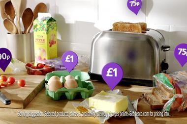 Tesco's latest TV ad tells customers prices are coming down and staying down