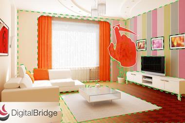 DigitalBridge enables users to see prospective home decorations and furnishings in their own rooms prior to purchase.