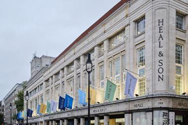 Heal's store on Tottenham Court Road