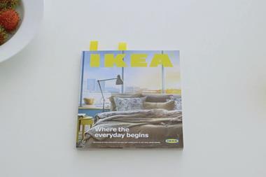 Furniture retailer Ikea’s 2015 catalogue comes with a tongue-in-cheek advert, showcasing the catalogue as a fully charged “bookbook”.