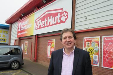 Poundstretcher managing director Ian York outside the retailer's Pontefract store