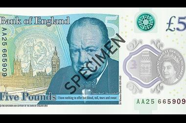 New £5 note is revealed