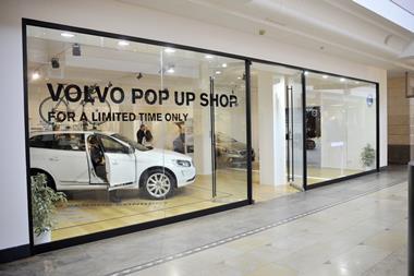 Volvo's pop-up store at Bluewater