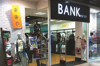 Bank pop-up store