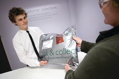 John Lewis is to start charging shoppers for click and collect on small orders as it brands the current free model adopting by the market as unsustainable.