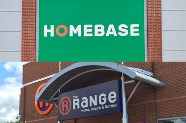 The Range and Homebase store fascias