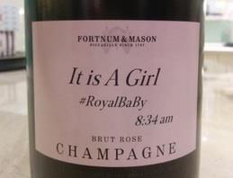 Fortnum & Mason royal baby champagne