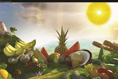 The colourful animated ad focuses on the Ocado product offer and service