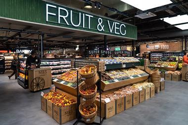 M&S has doubled the size of its foodhall to 26,000 sq ft, after taking space formerly dedicated to its menswear ranges.
