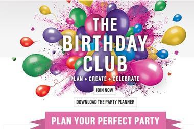 Argos has introduced the Birthday Club scheme, encouraging parents to purchase for their child’s party with personalised emails.