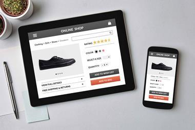 Online-shoe-store-on-tablet-and-phone