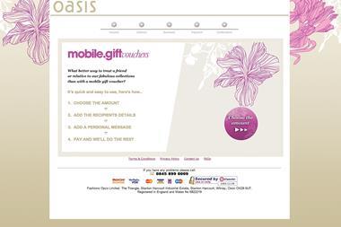 Oasis mobile voucher