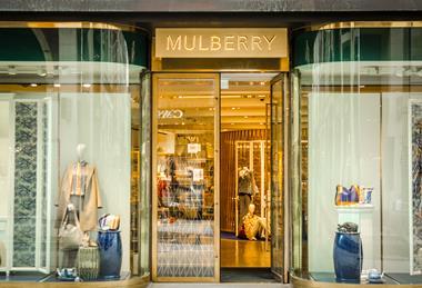 Mulberry store front, Mayfair, London