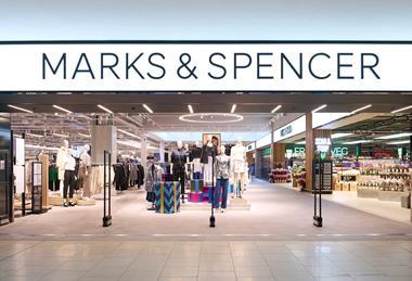 Outside view of Marks & Spencer store
