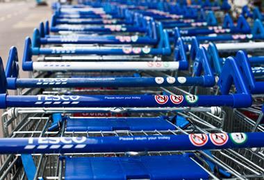 Tesco trolleys