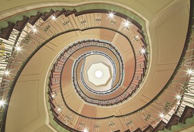 Fortnum & Mason double helix staircase