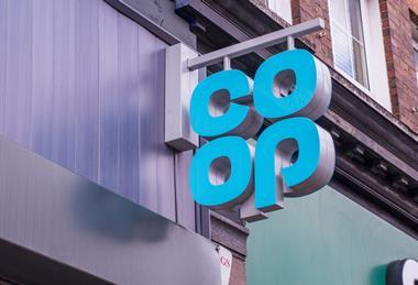 Co-op store sign