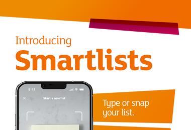 Sainsbury's smart lists