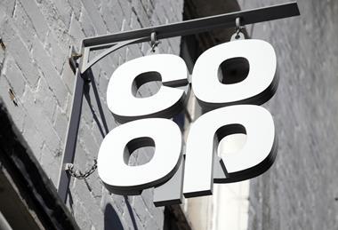 Co-op store sign