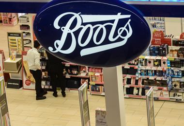 Boots sign and store