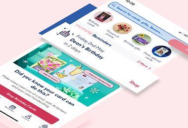 Moonpig website banners