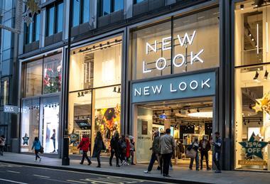Exterior of two storey New Look store