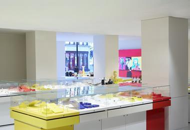 Jewellery counters in Harvey Nichols store, London