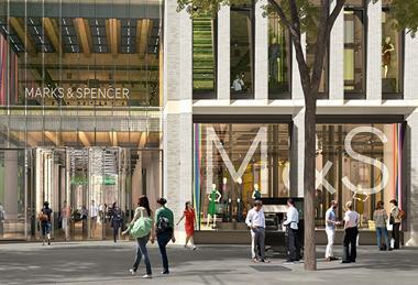 M&S Marble Arch - M&S flagship store, elevation to Oxford Street (1)