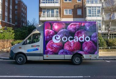 Ocado delivery van London