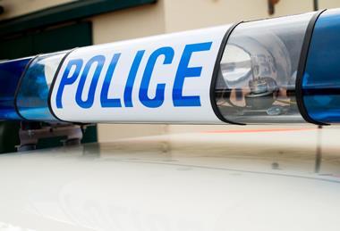 Police car lights