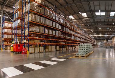 Interior shot of IKEA Doncaster Customer Distribution Centre