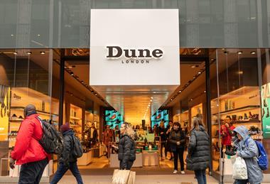 Dune London storefront