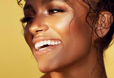 Model wearing Beauty Bay makeup