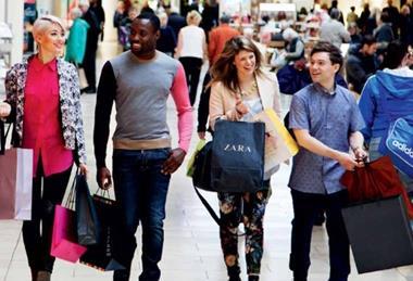 Shoppers at the Metrocentre Gateshead