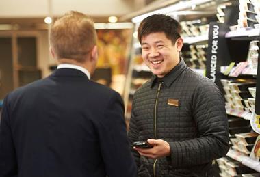 M&S staff smile