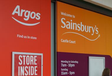Argos and Sainsburys signs