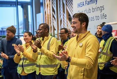 Ikea Wembley staff applauding