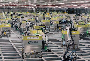 Ocado on-grid bots