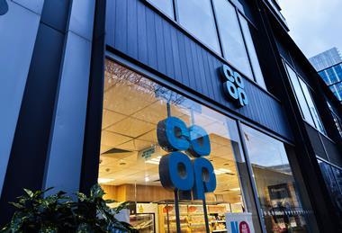 Co-op store exterior, Manchester City Centre