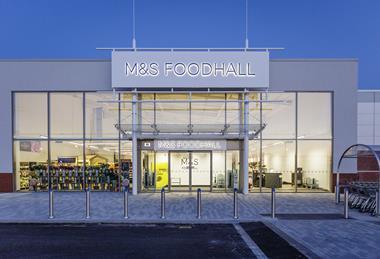 M&S food hall store front
