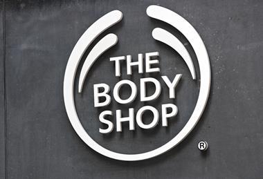 The Body Shop sign