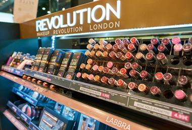 Revolution Beauty store display