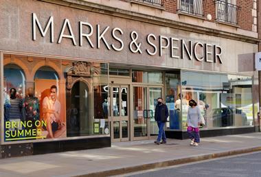 Marks & Spencer store April 2021