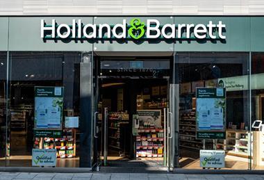 Exterior of Holland & Barrett store