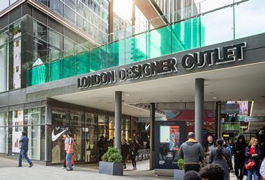 Exterior of London Designer Outlet