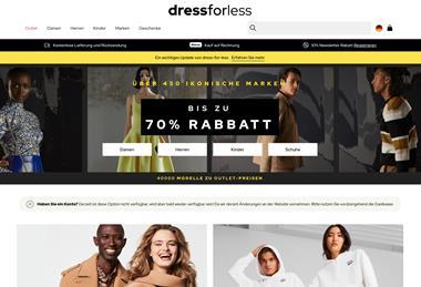 Dress For Less homepage